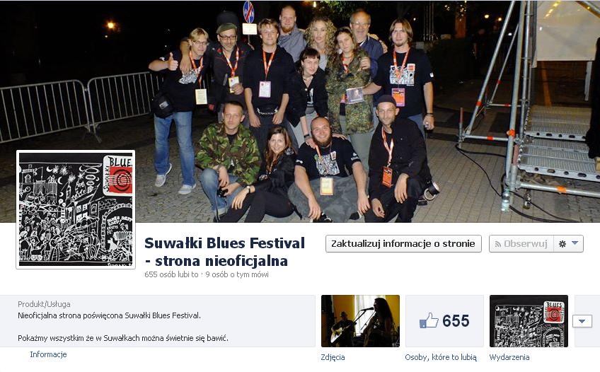 Strona facebook Suwałki Blues Festival
